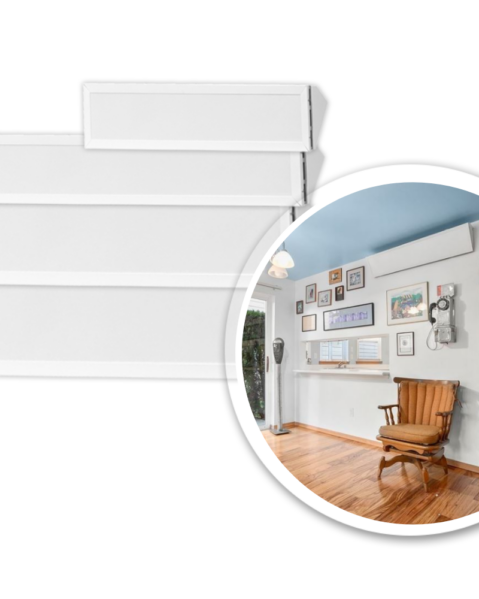 Radiant Electric Heat Cove Heater wall/ceiling mount