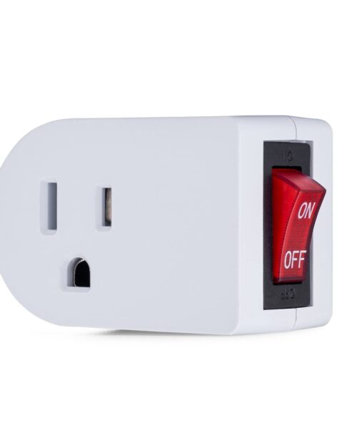 Luxtronic Grounded Power Adapter 120-Volt Outlet Switch