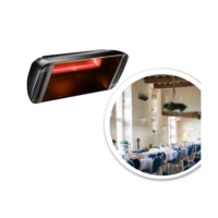 Heliosa 66-Black - Glass light filter - Infrared Halogen Heater