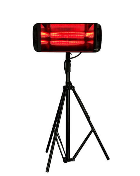 Heliosa 66 Black Heater and Tripod Stand Package