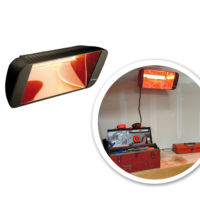 Heliosa 66- Infrared Halogen Heater - 1500-2000 watts