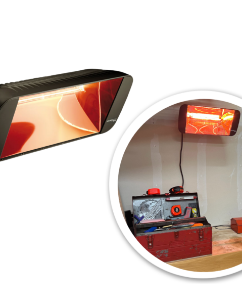 Heliosa 66- Infrared Halogen Heater - 1500-2000 watts