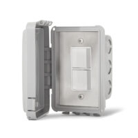 Infratech Single Duplex Switch - flush mount with a protective cover