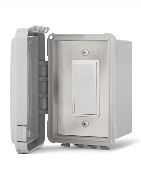 Infratech Simple On/Off Switch - surface mount with a protective cover