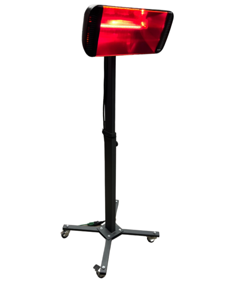 Heliosa 66 Black Heater and Rolling Stand Package